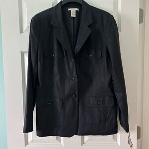 NEVER WORN linen Merona  Women's Black Blazer